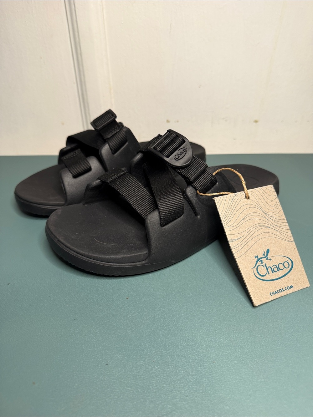 Chaco Kids Chillos Black Size 4 Adjustable Slide Sandals
